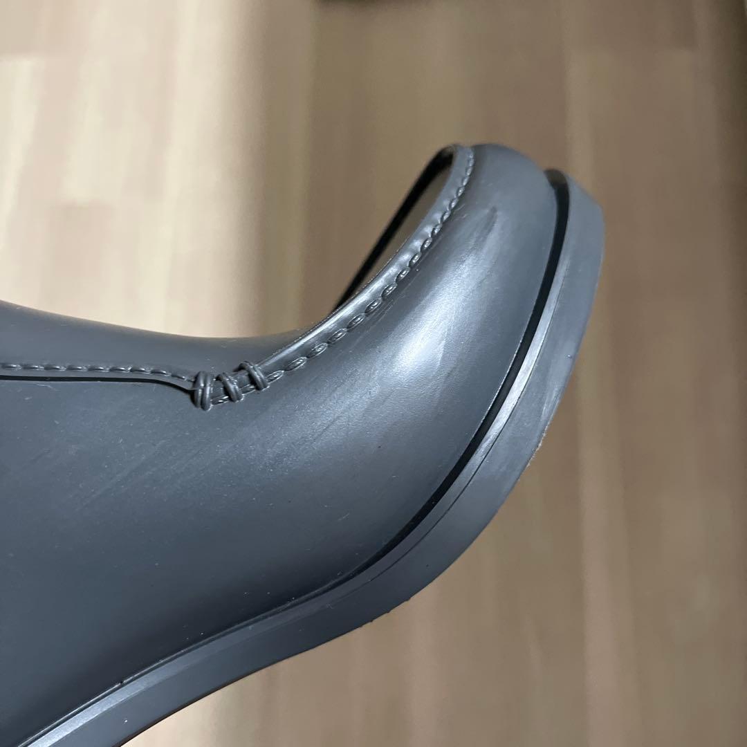 フェラガモガンチーニ レイン ブーツ ロング イタリア製　チャコールグレー