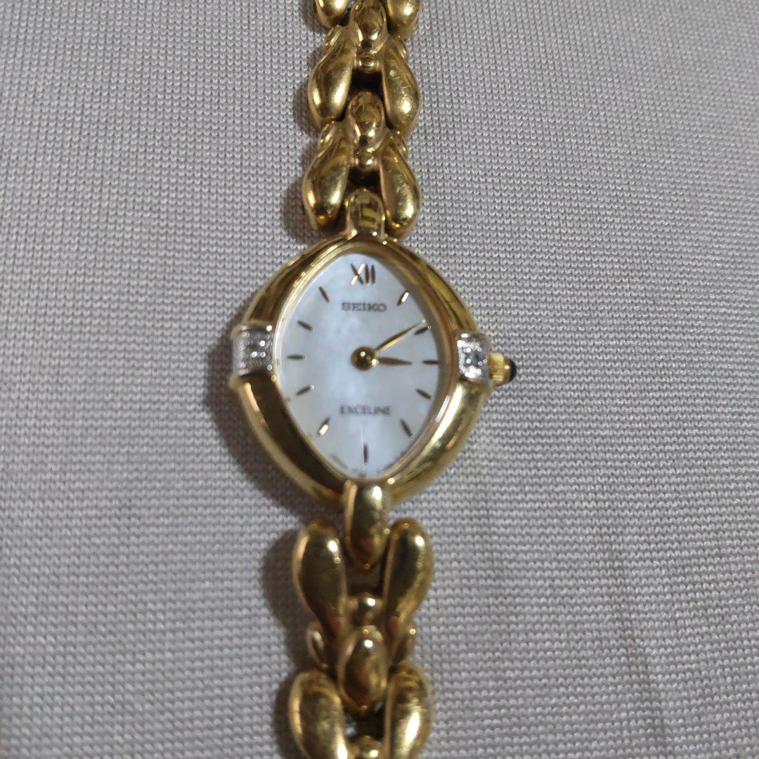 SEIKO ENCLINE チェーンゴールド時計