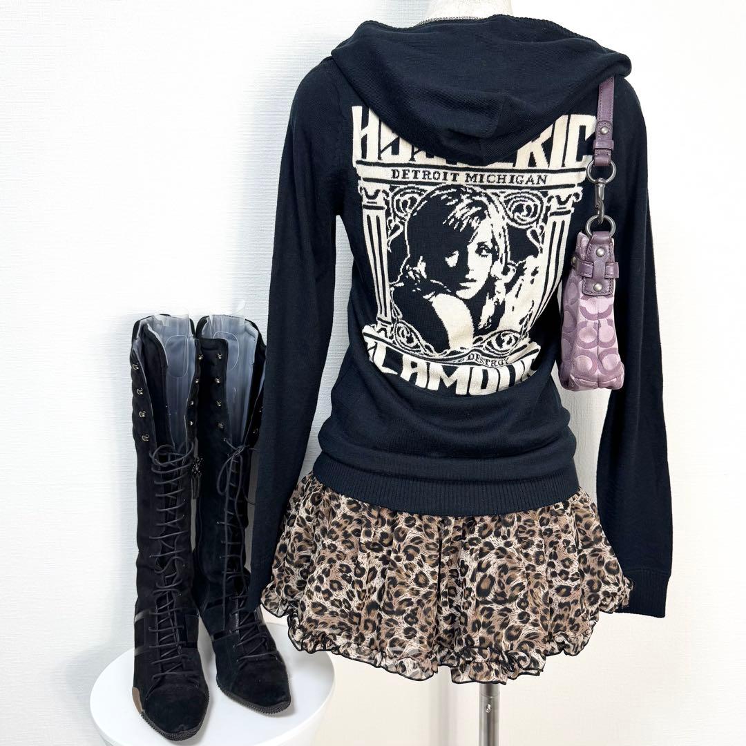 y2k❤️00s HYSTERIC GLAMOUR ヒスガール ニットパーカー