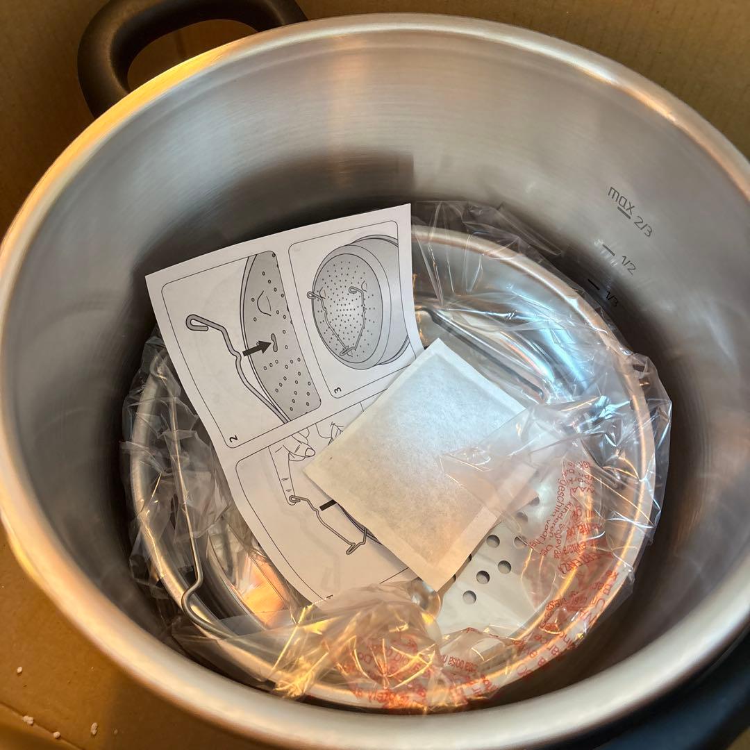 新品未使用　ティファール 圧力鍋 クリプソアーチ アイボリー　4L