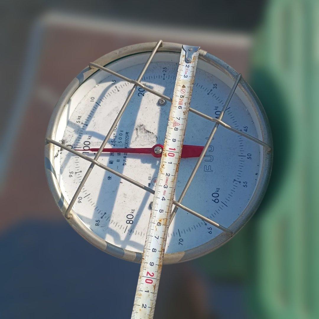 5713）昭和レトロ　富士計器製造株式会社「自働体重計」２５～１００ｋｇ　難有