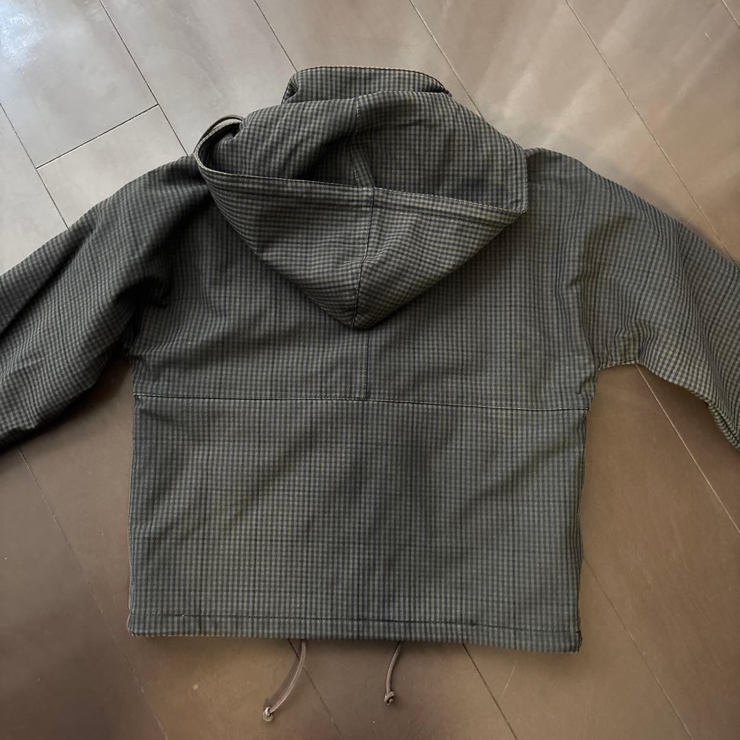 PRADA スポーツ　フード　チェック　ジャケット　ブルゾン　S 中綿