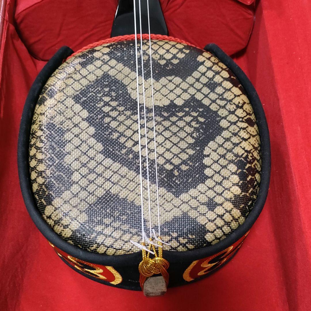 沖縄三線 合皮 人工皮 初心者 和楽器 民謡 三味線 ハードケース付