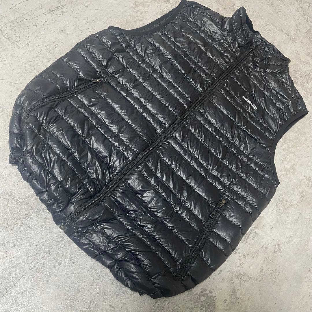 Patagonia ウルトラライトダウン ベスト S スタッフバック付 ブラック