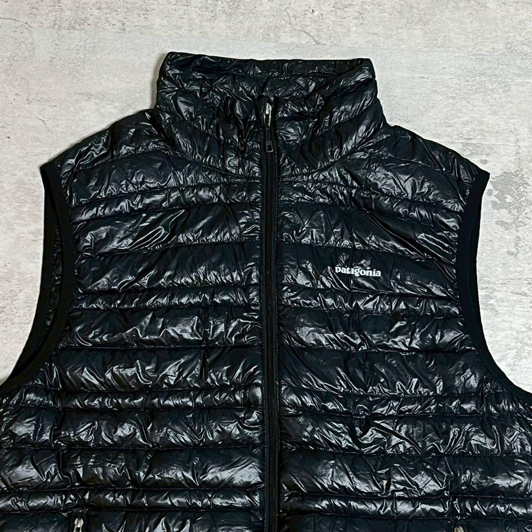 Patagonia ウルトラライトダウン ベスト S スタッフバック付 ブラック