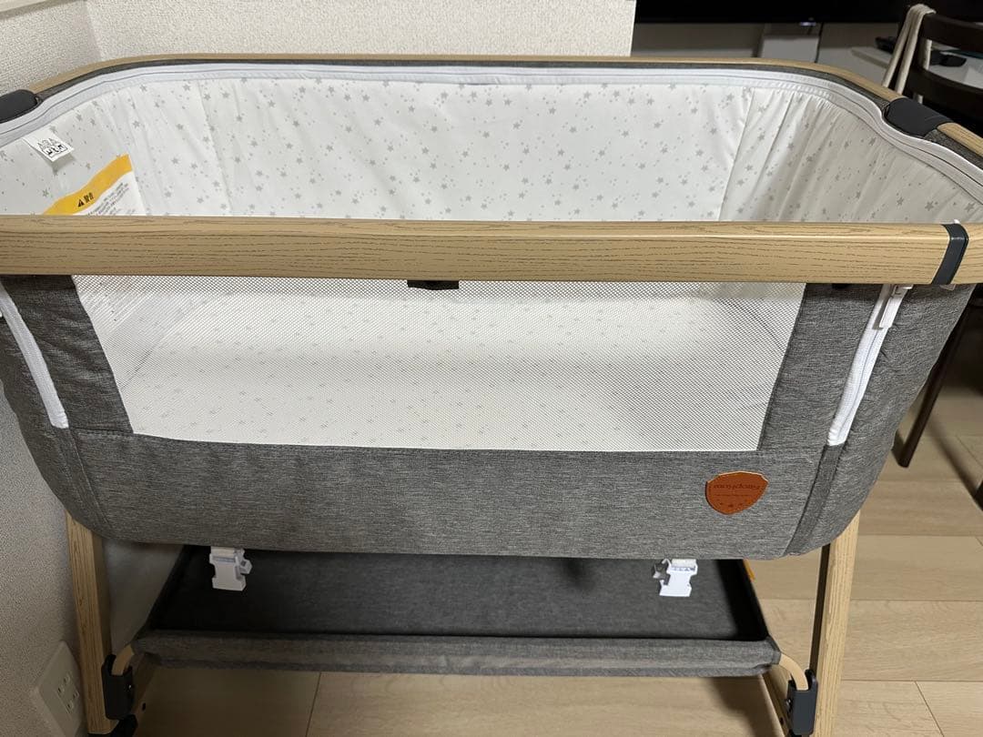 コンパクトベビーベッド メッシュサイド付き 3/18まで限定