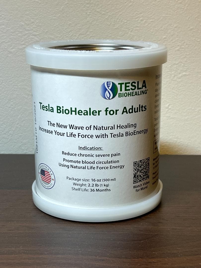正規品　テスラ・バイオヒーリング　大人用　テスラ缶　中古美品