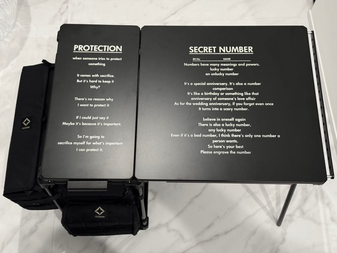 BRUNT シークレット&プロテクションHelinox フィールドデスクカスタム