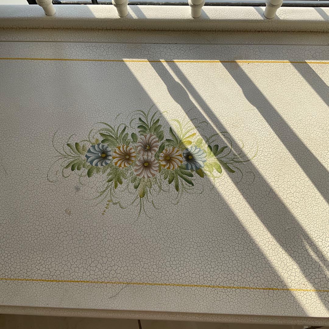 ロココ調　イタリア製　ハンドペイント　ベンチチェスト　姫家具