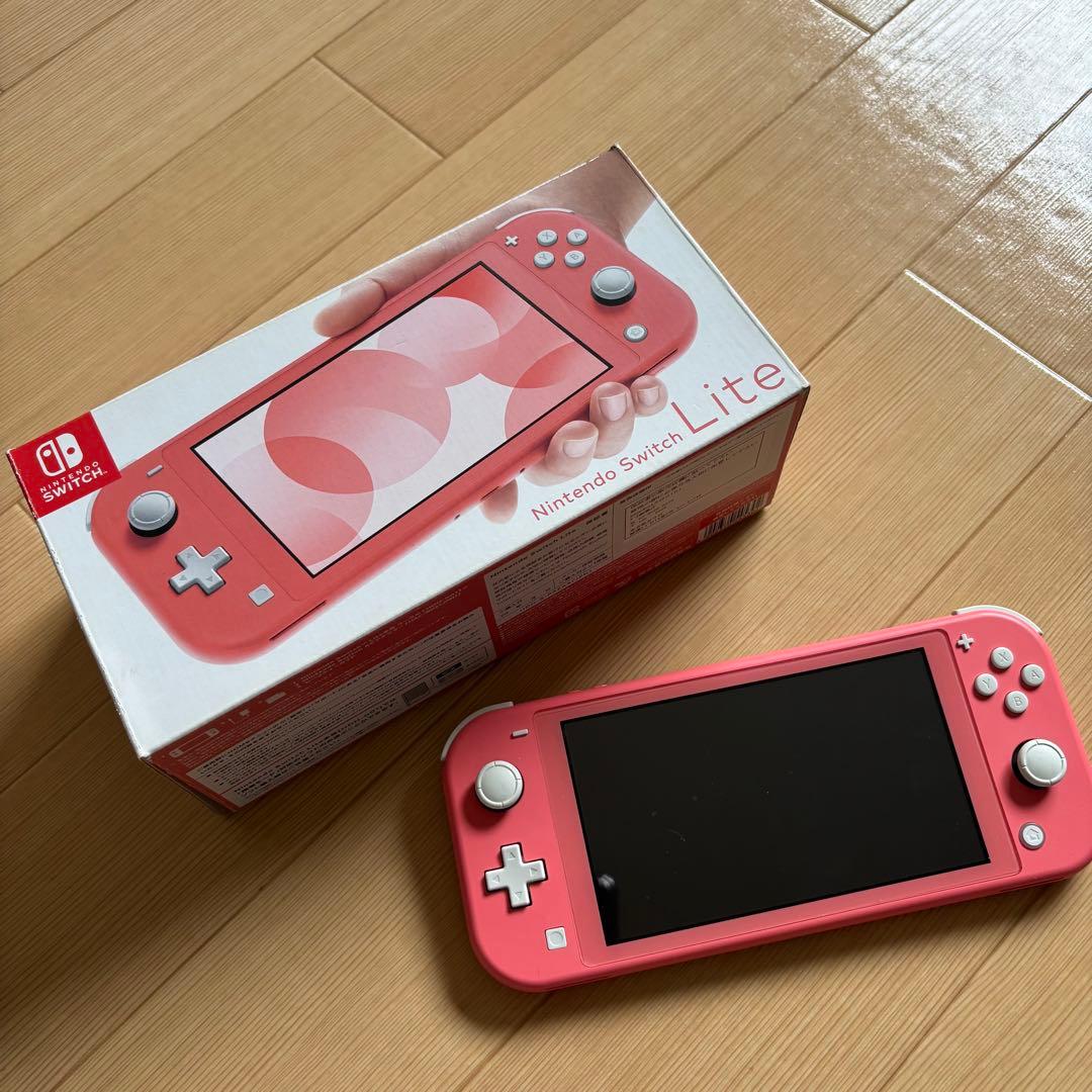 Nintendo Switch Lite ピンク 充電器付き　動作確認済み