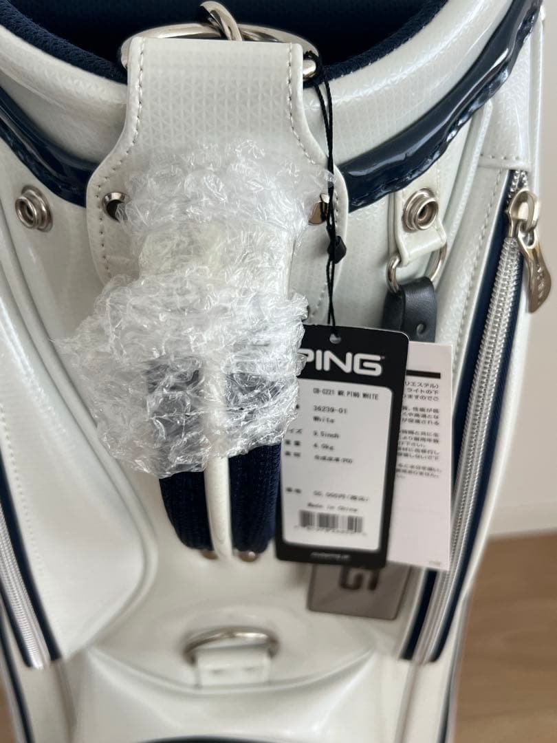 【新品・未使用】MR. PING/ミスターピン　ゴルフキャディバッグ ホワイト