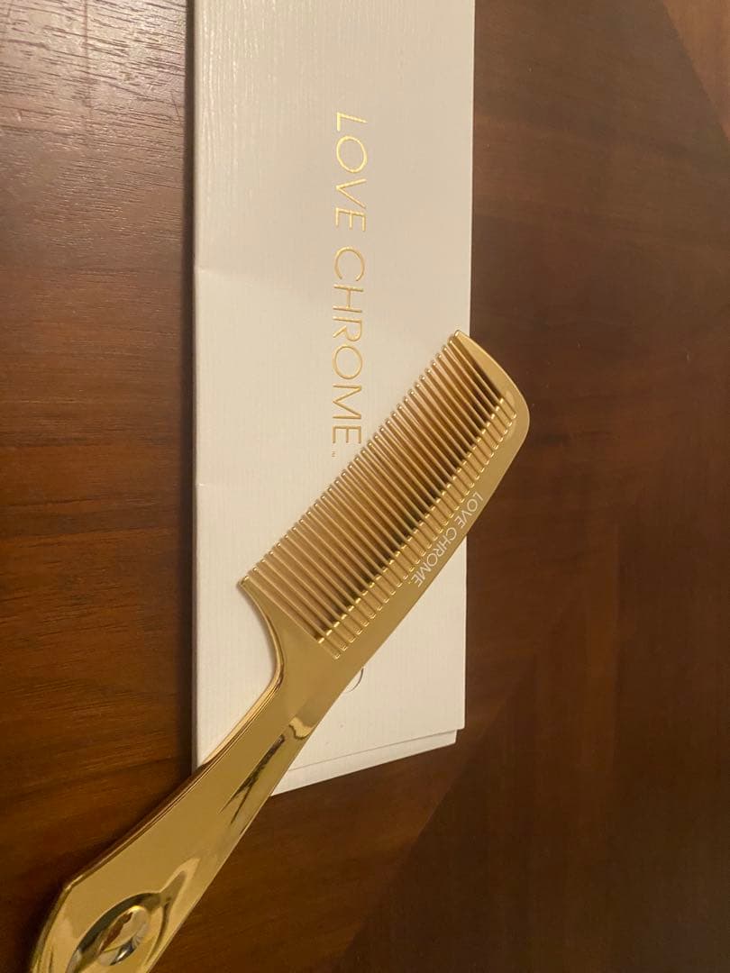LOVE CHROME ゴールドヘアコーム