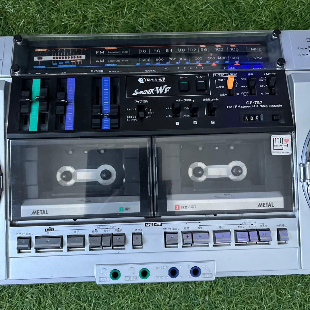 SHARP SEARCHER-WF GF-757 アンティーク　ラジカセ