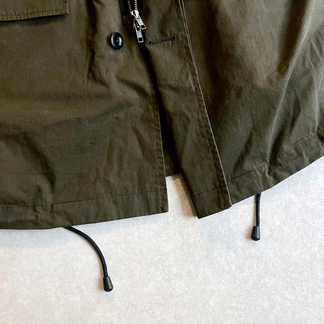 美品 MHL.キルトライナー付ブルゾン VINTAGE COTTON NYLON