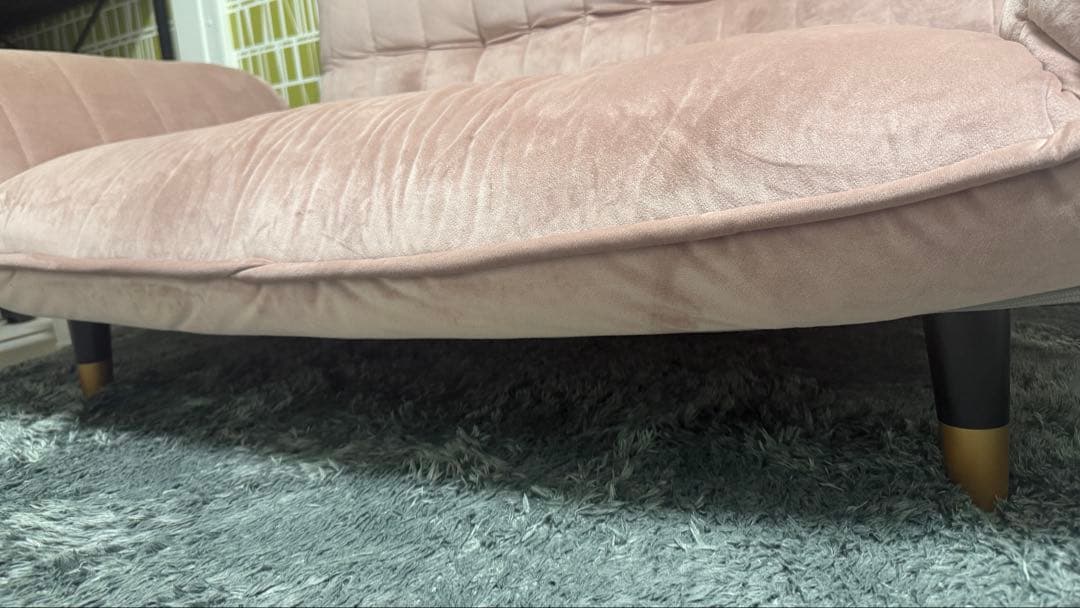 ベロアカウチソファ 2人掛け リクライニング 14段階 chammy日本製