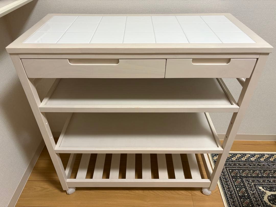 B-COMPANY キッチンワゴン 引き出し付き
