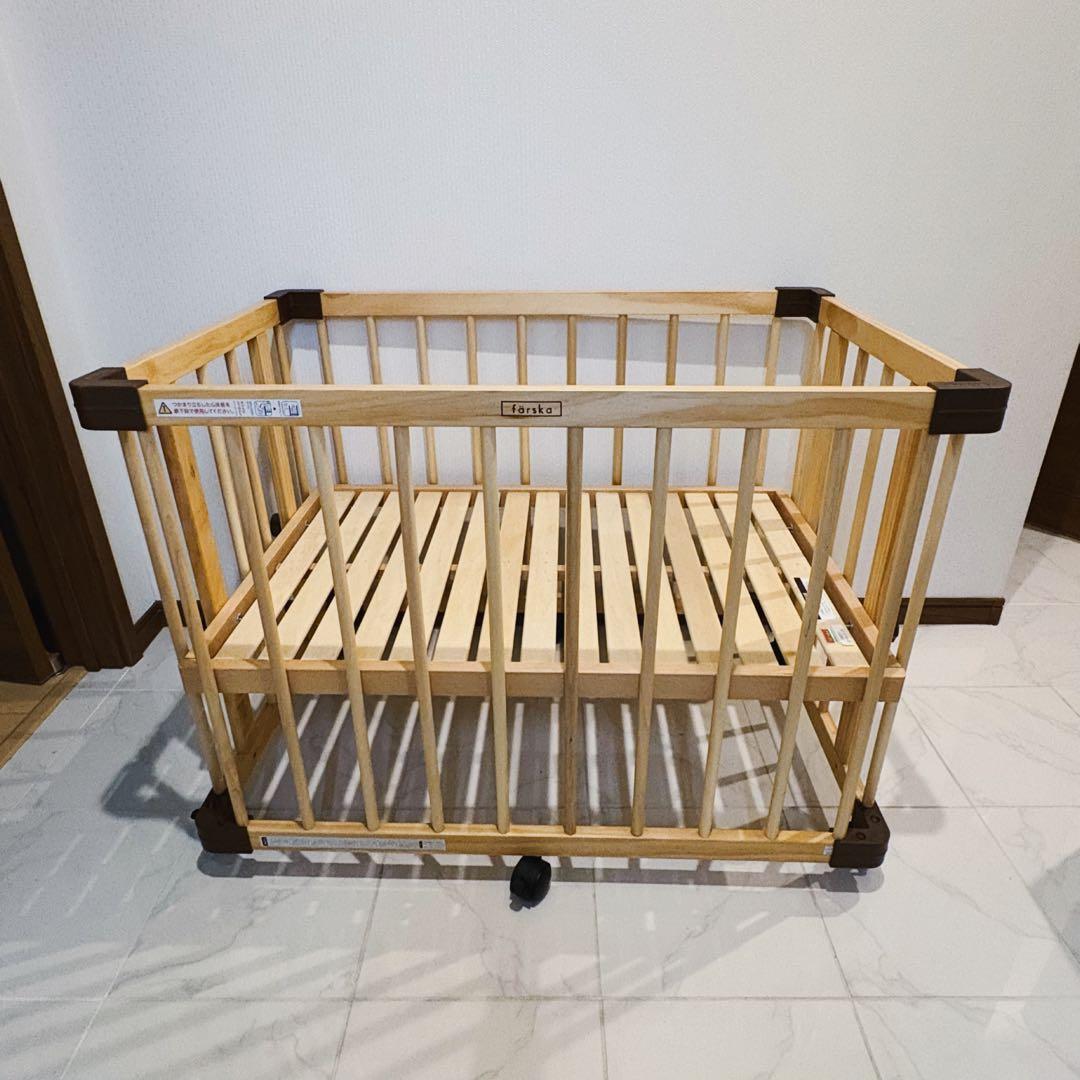 【♡送料込♡】ファルスカ　ベビーベッド ミニジョイントベッドネオ⭐︎