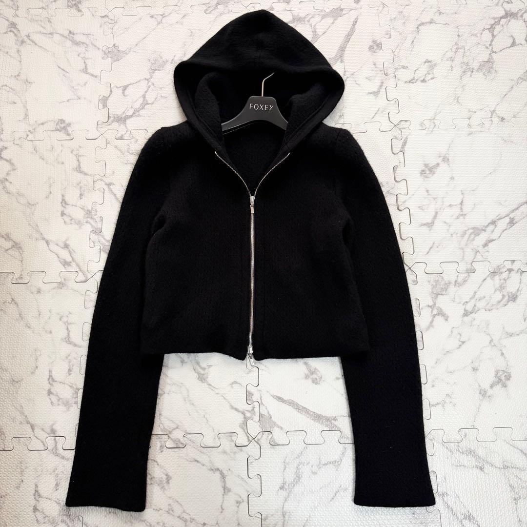 未使用級♡ FOXEY フォクシー カシミヤ ニット パーカー ジャケット 40