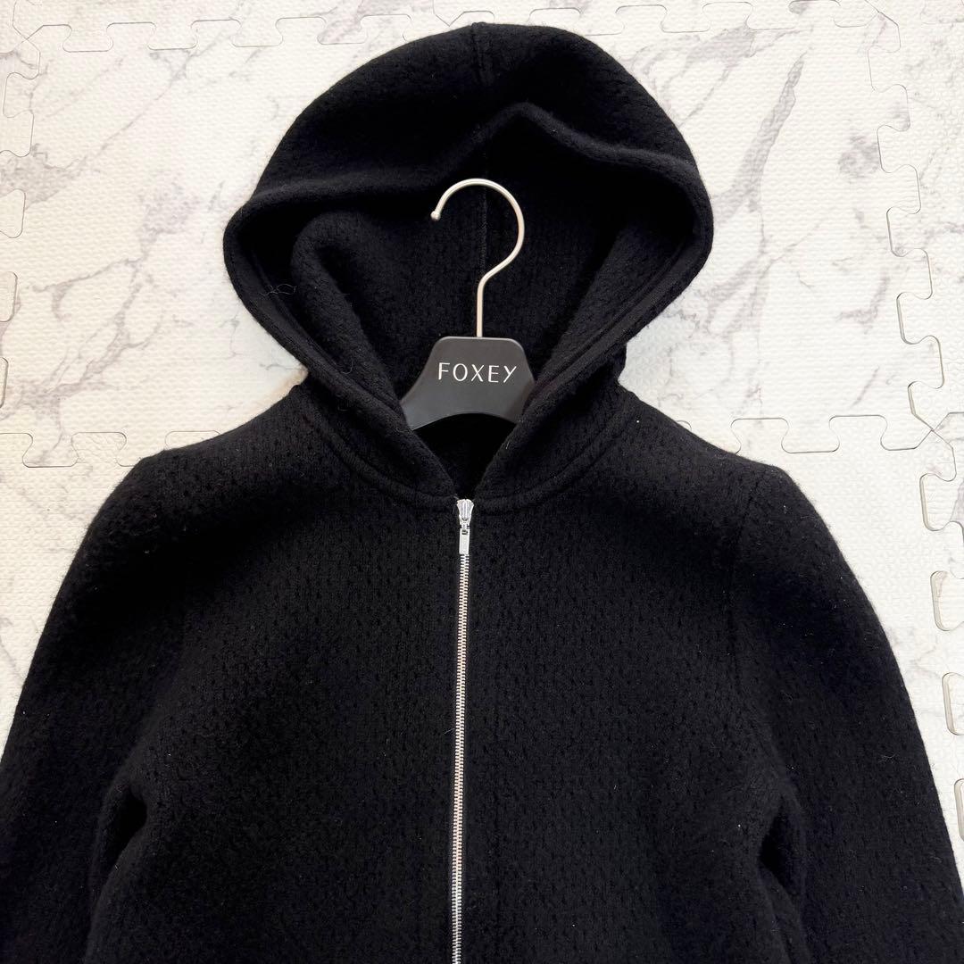 未使用級♡ FOXEY フォクシー カシミヤ ニット パーカー ジャケット 40