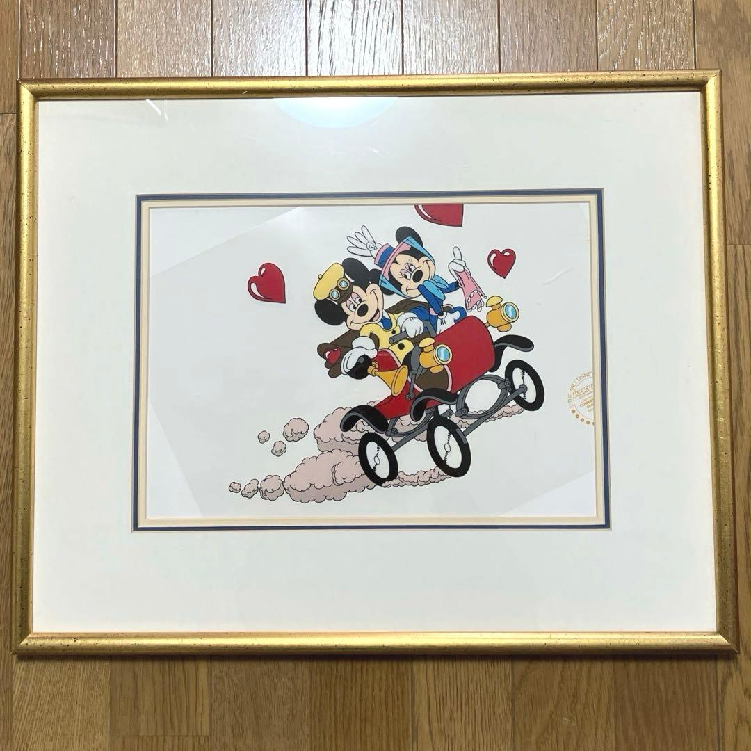 DISNEY ディズニー セル画 セリグラフミッキー&ミニー サンデードライブ