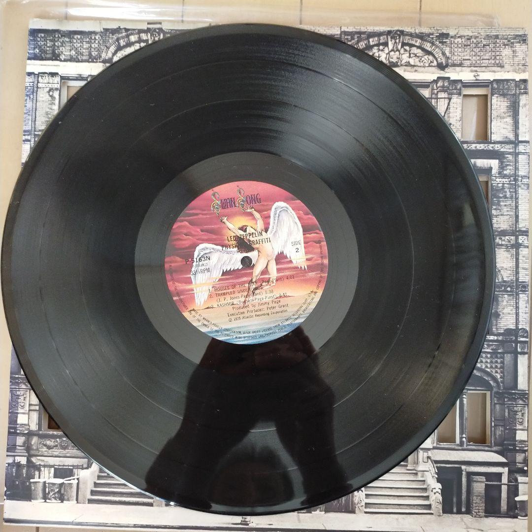 Led Zeppelin フィジカルグラヒィティ2枚組レコード帯、ポスター付き