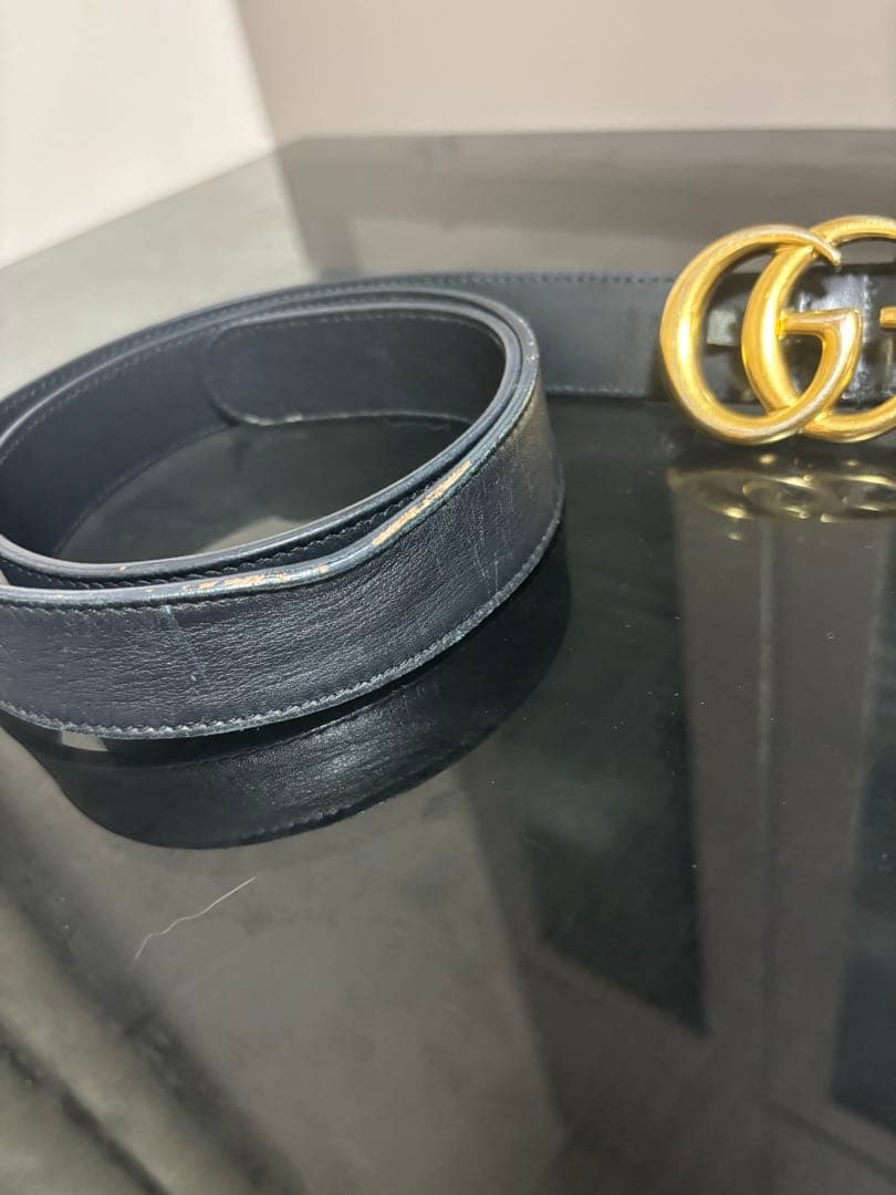 Gucci ブラック GGロゴ ベルト　値下げ中