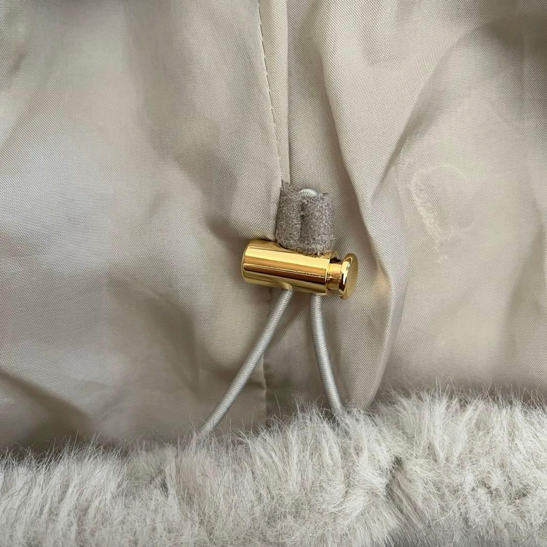 定価3.74万 カレンソロジー ミンクライクファーベスト ライトグレー 上質