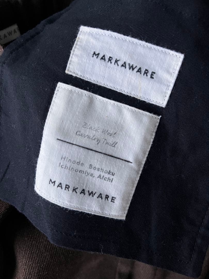 MARKAWARE CLASSIC FIT TROUSERS サイズ3 ブラウン