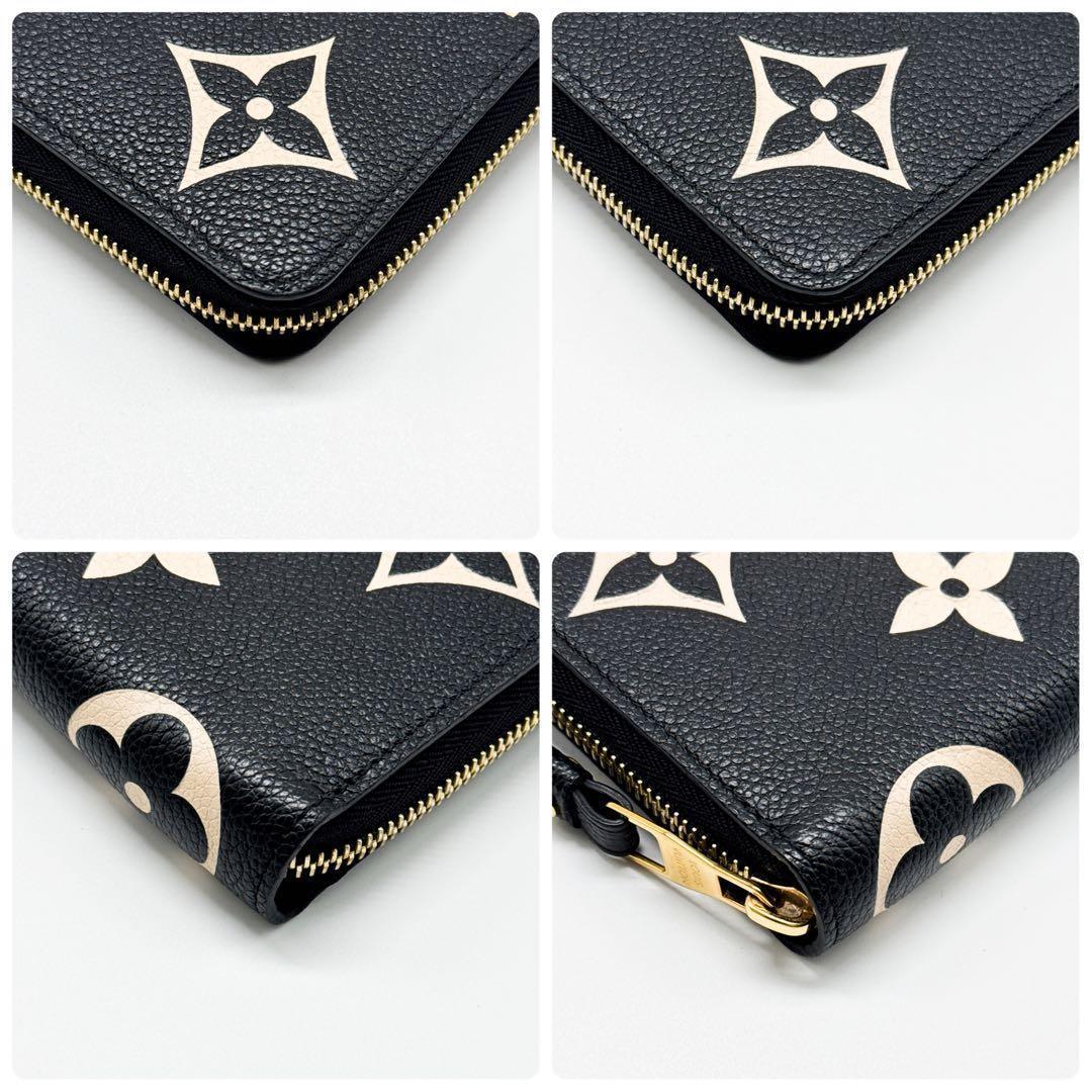 ルイヴィトン モノグラム アンプラント ジッピーウォレット 財布 バイカラー