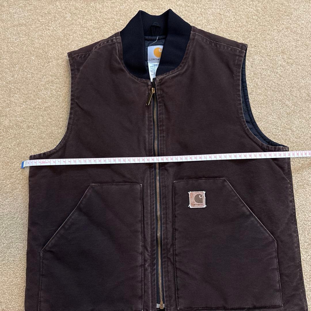 Carhartt ダックベスト ブラウン Mサイズ