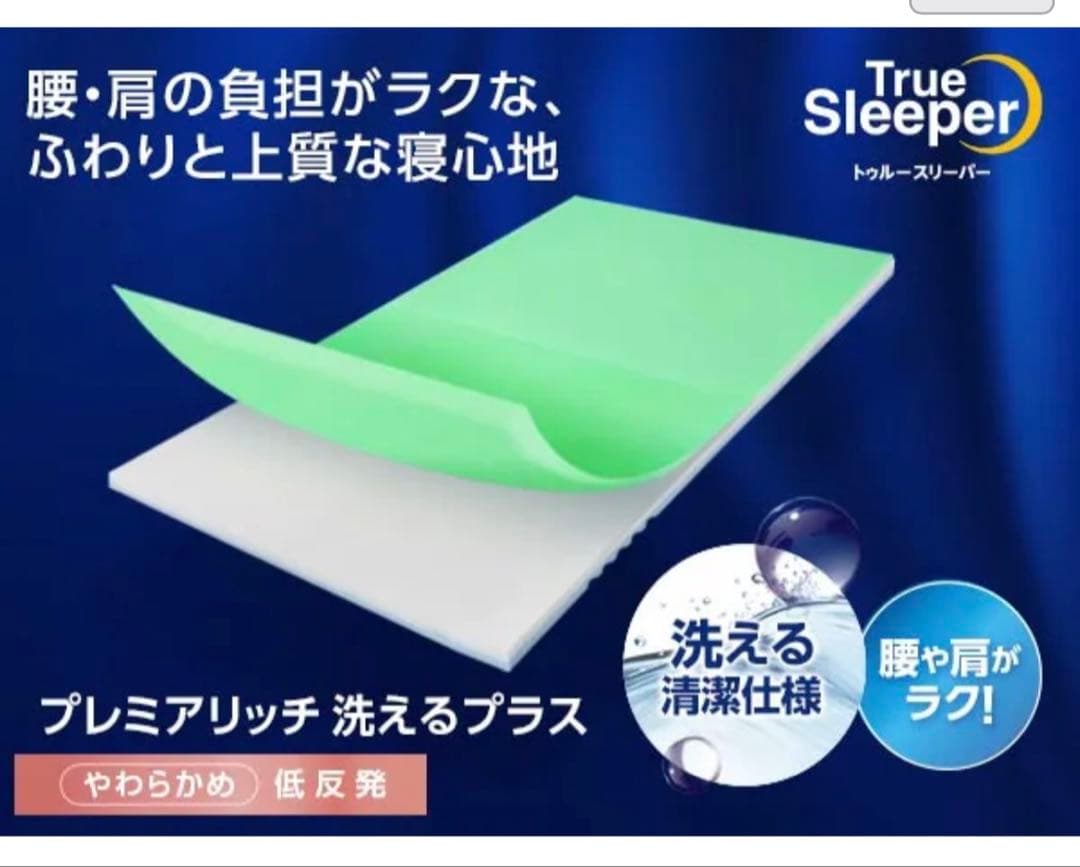 トゥルースリーパー プレミアリッチpr.2 洗えるプラス　クイーン