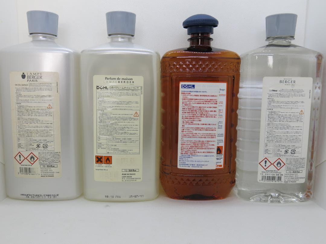 ★ランプべルジェ★ 未使用 ランプオイル１リットル 4本 廃盤ボトル 希少