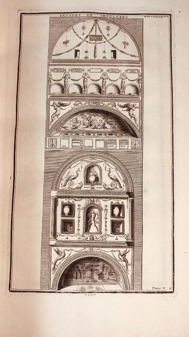 1719年に出版された「図解された古代」第5巻