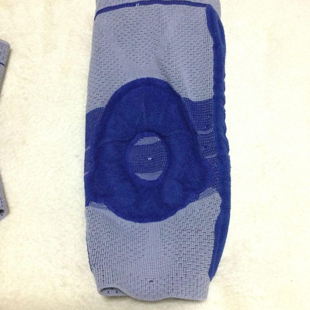 BAUERFEIND 足首、膝用サポーター 2つ　グレーと青のコンビネーション