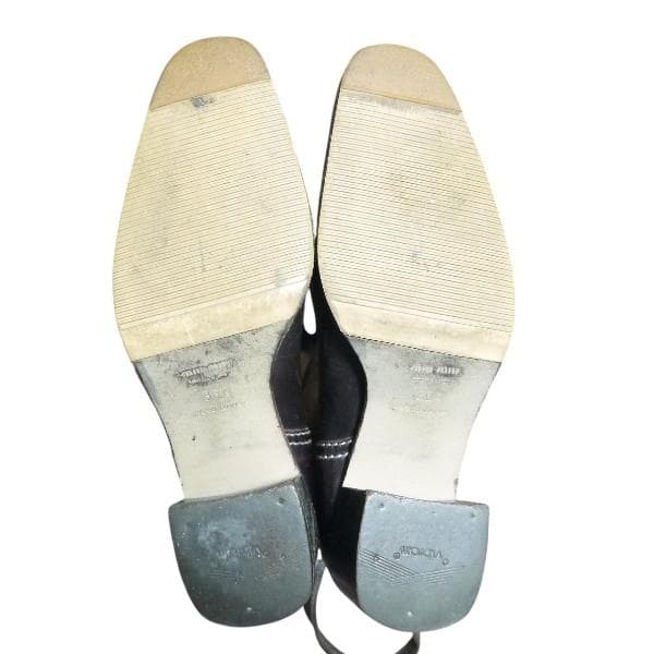 miumiu　ミュウミュウ 　ムートン　レザー　ロングブーツ　靴　23.5cm