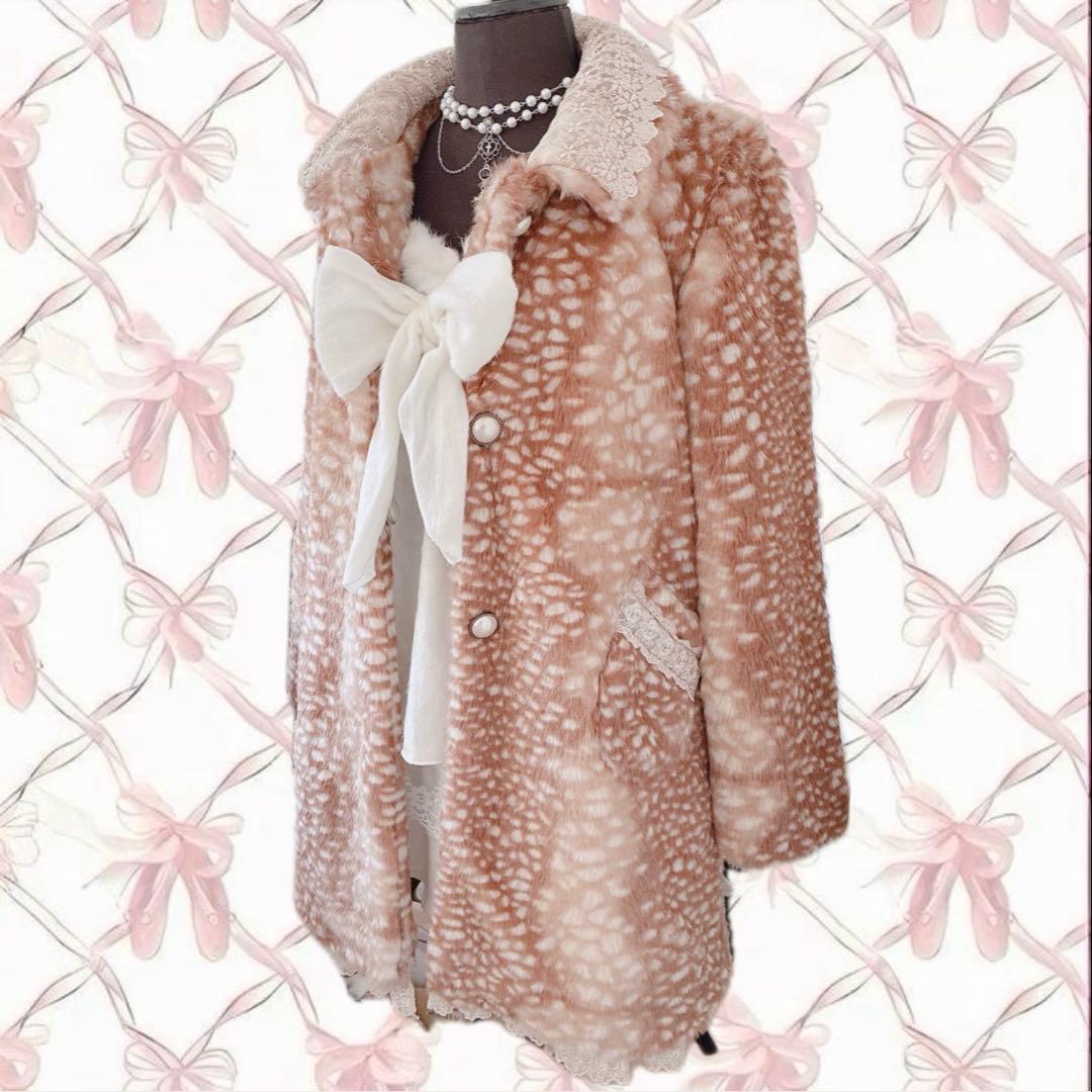 axes femme 姫 バンビ ファーコート 平成 y2k NANA ガーリー