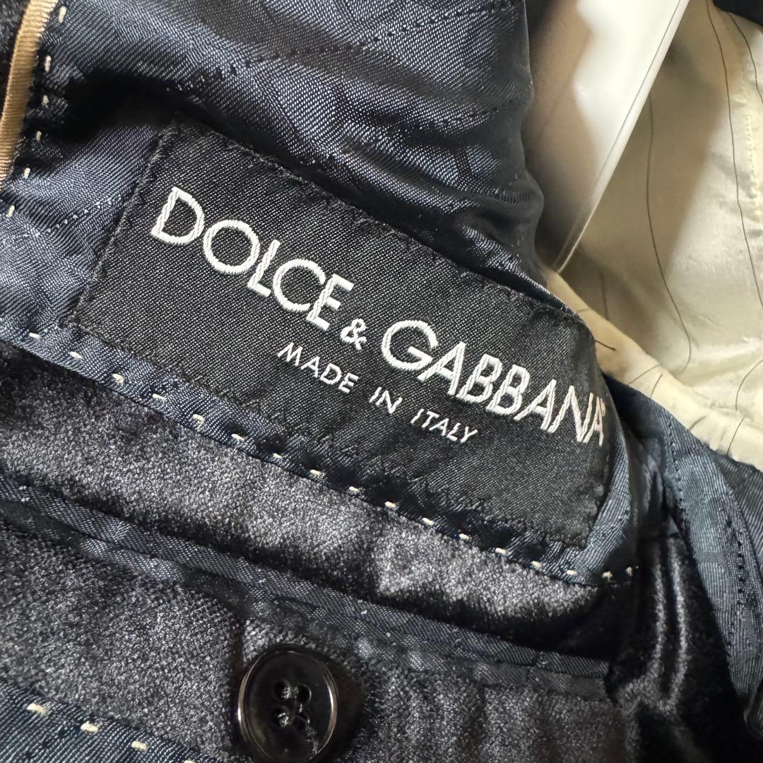 美品！XXL相当！ドルチェ&ガッバーナ ベロアジャケット タキシード GOLD