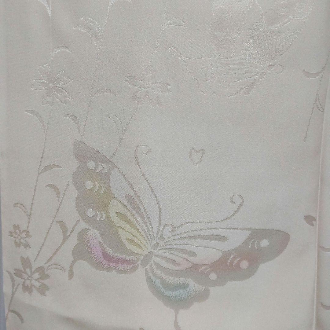 3113 高級正絹振袖長襦袢 袷 半襟付き 美品