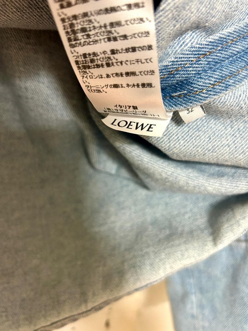 LOEWE ロエベ 21AW ワイドスリーブ デニムジャケット インディゴ 32