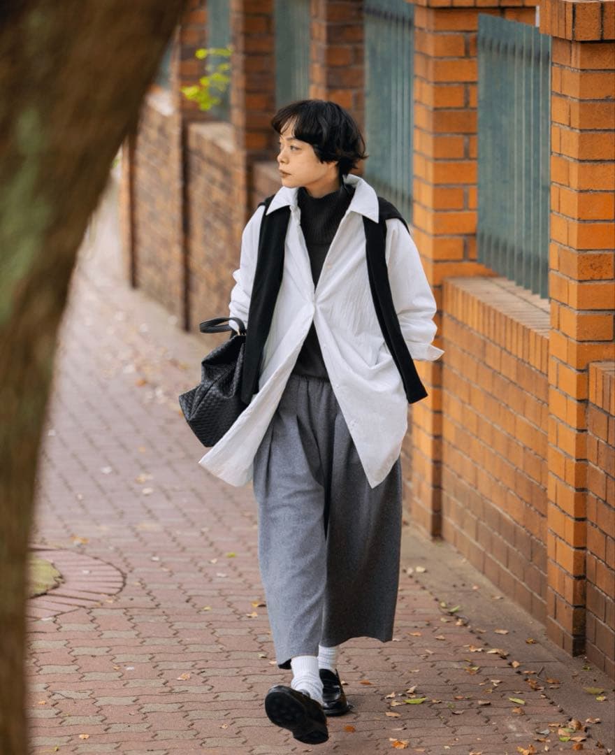 mizuiro ind ワイドパディングシャツジャケット