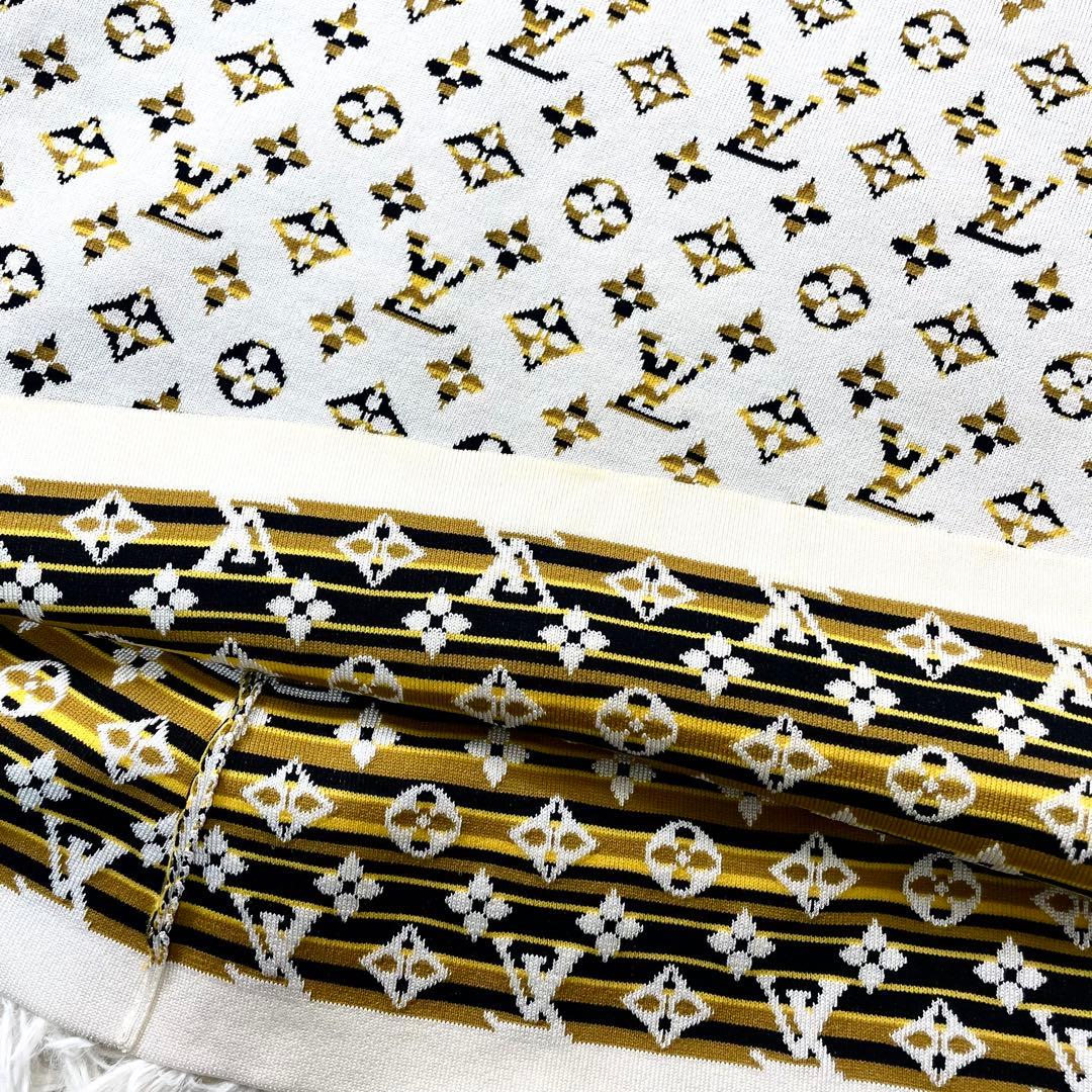 ルイヴィトン パイソンエフェクトモノグラムジャカード ポロドレス ワンピース