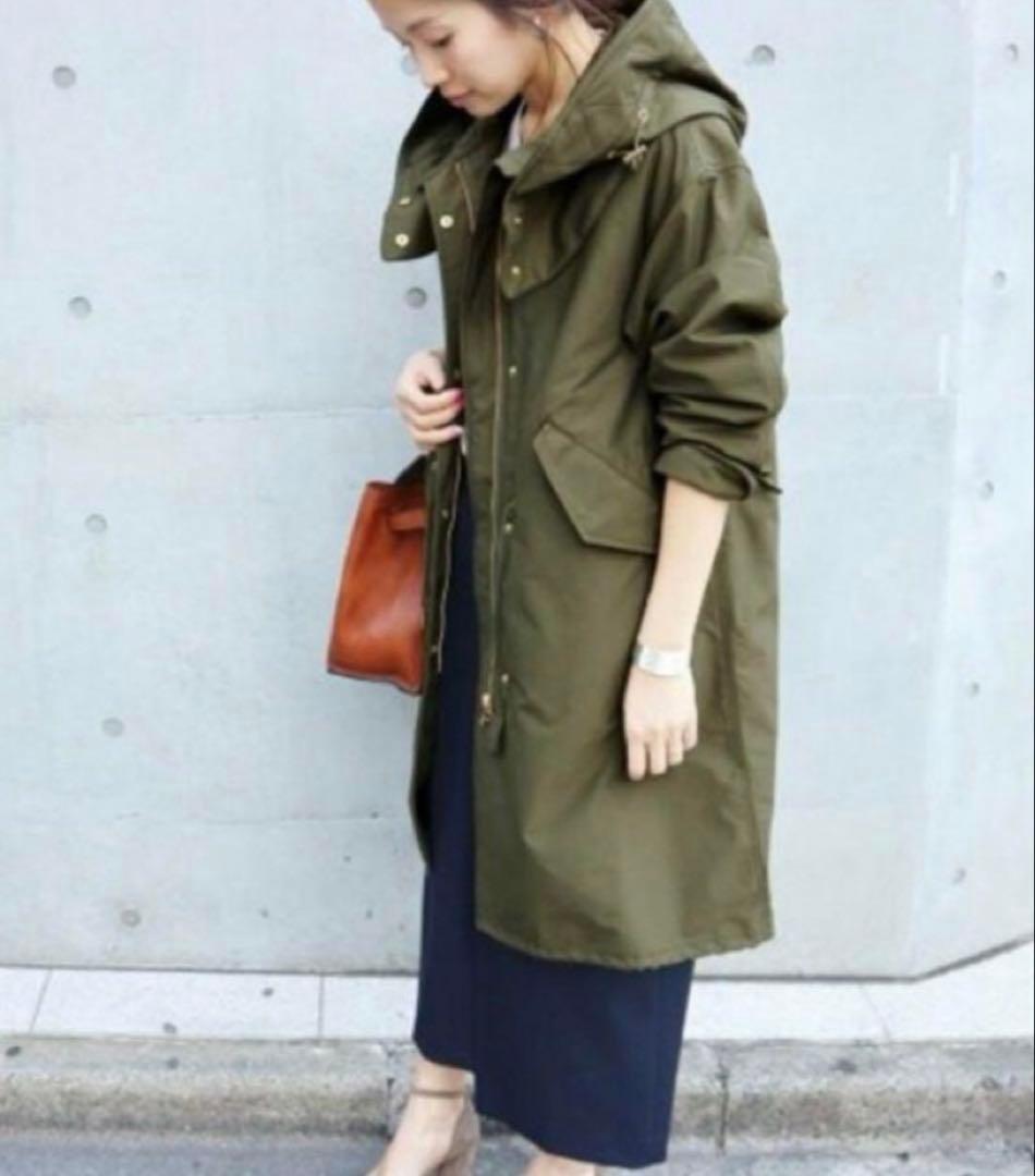 美品！イエナ　ライナー付きスーピマコットンモッズコート　クリーニング済