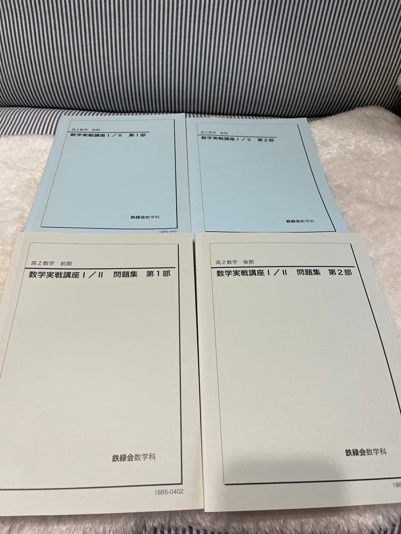 【おまとめ版】鉄緑会 高一、高二数学 テキスト 教科書 問題集　セット
