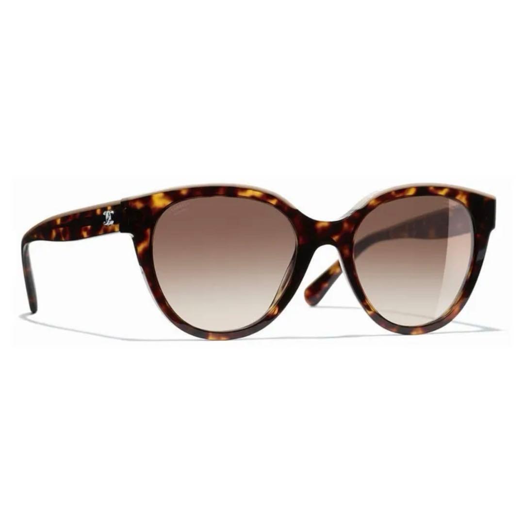 人気！シャネル5414 ベージュロゴH サングラス 箱付　掛けやすい鼻パット付