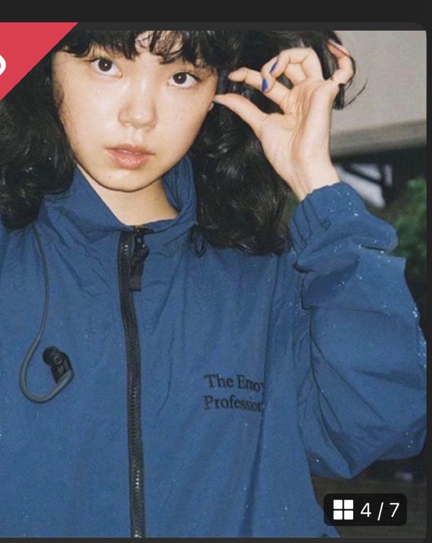 ennoy エンノイナイロンジャケット　 チャイナブルー