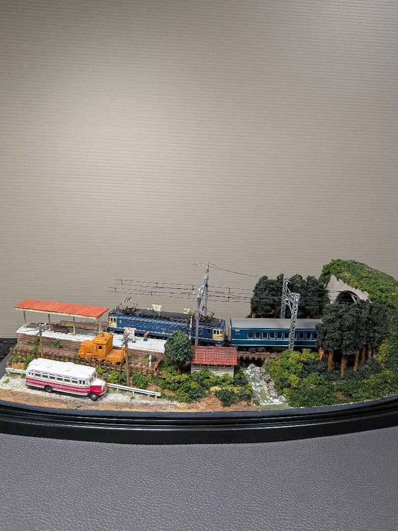 No.58鉄道Nゲージジオラマ車両、バス付き