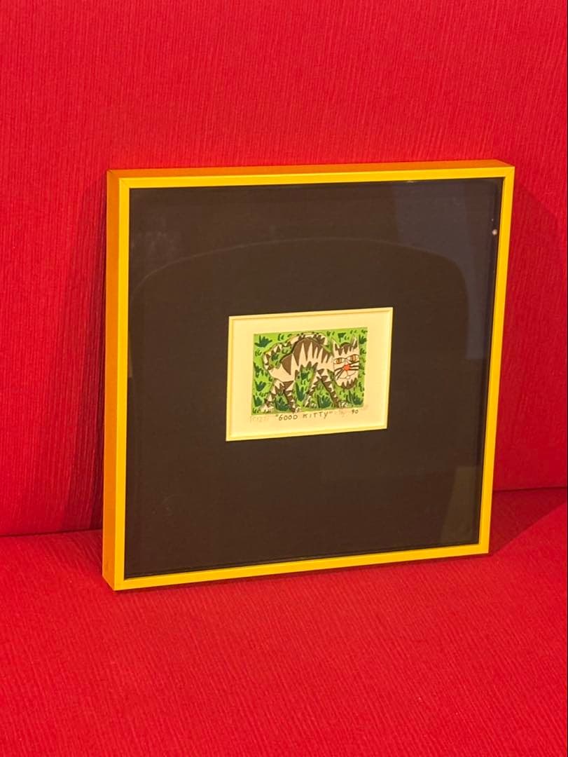 ジェームズ・リジィ/3Dシルクスクリーン/“GOOD KITTY”
