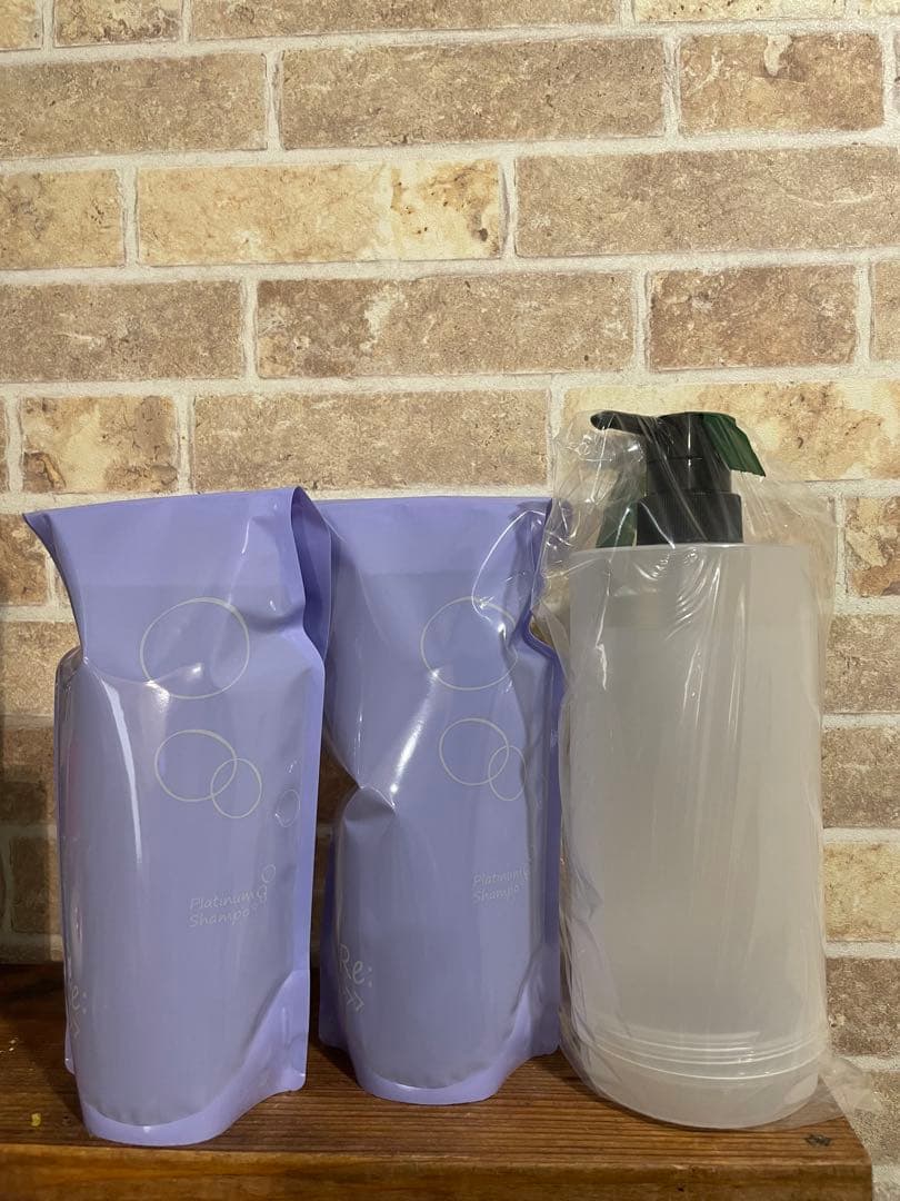 アジュバンプラチナムシャンプーレフィル600ml2個セットカートリッジ付き