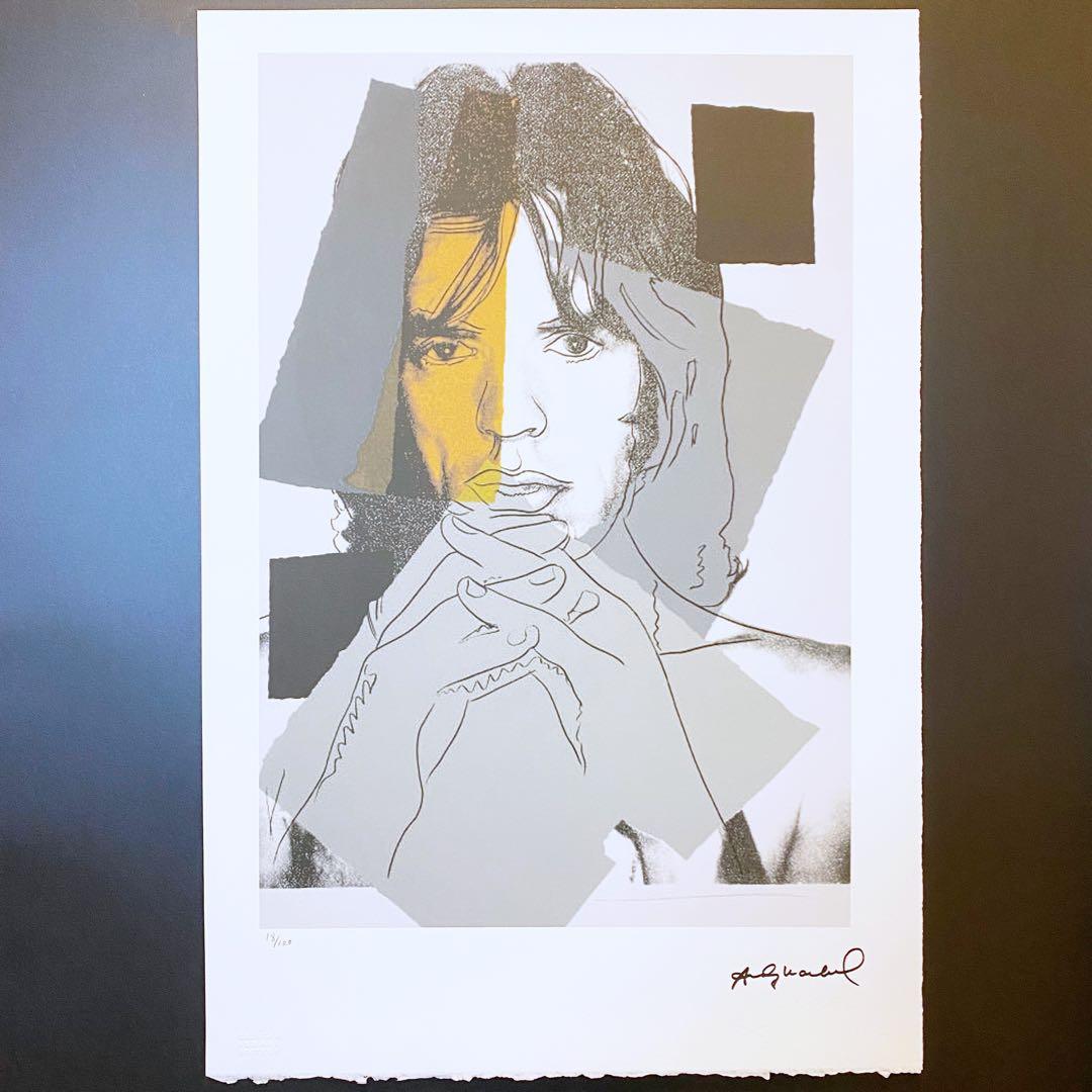 【模写】世界限定100枚! アンディ・ウォーホル ミック・ジャガー リトグラフ