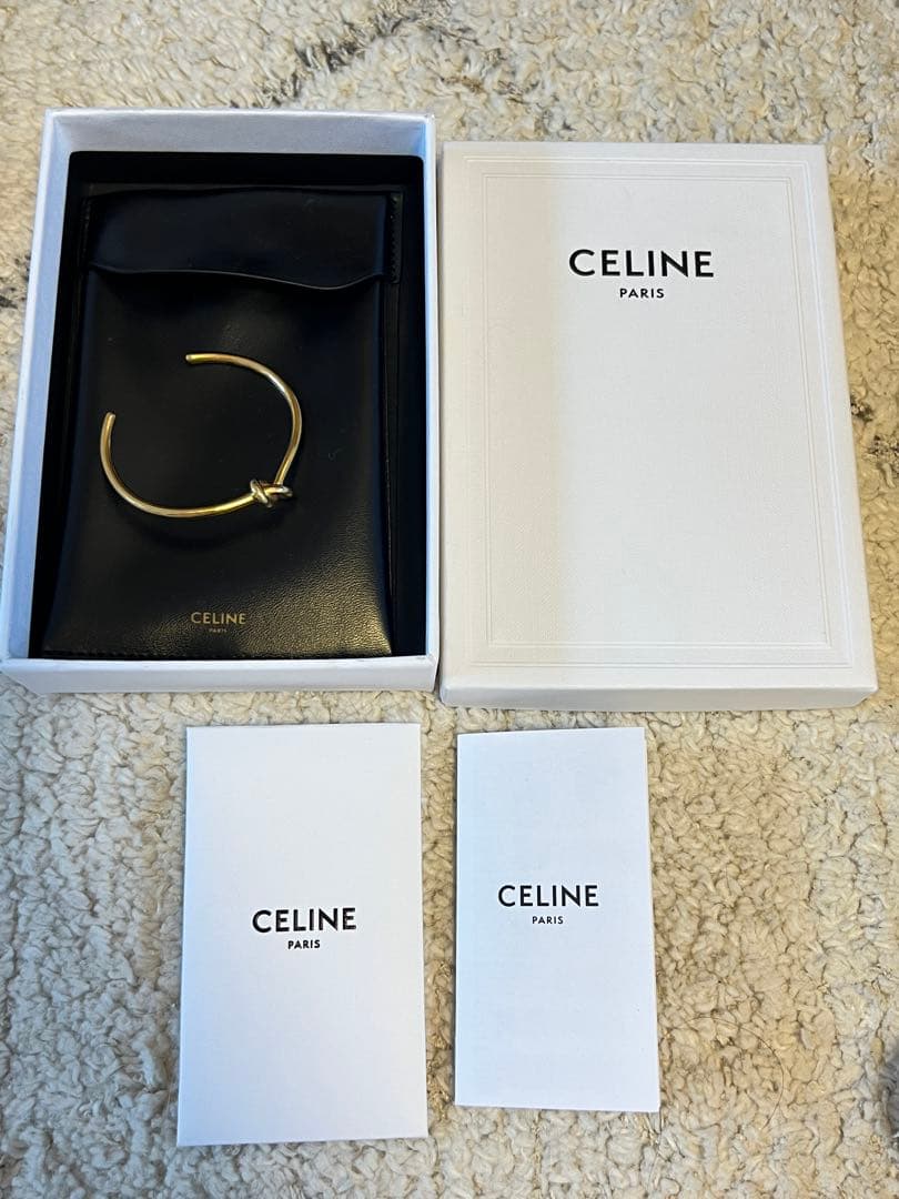 【週末値下げ】CELINE ノット エクストラシンブレスレット